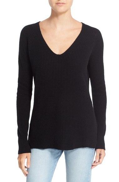 Gettin’ “Hygge” With It… cashmere v-neck sweater