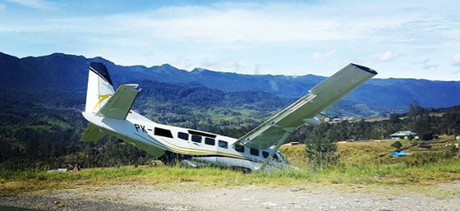 Flying Caravans in Papua.... no room for error!