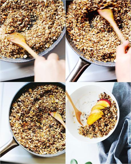 10 Minute Clean Stovetop Granola for a Healthy You