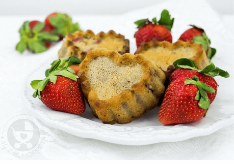Strawberry Yogurt Muffins for Valentine’s Day