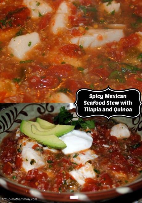 Spicy Mexican Seafood Stew with Tilapia and Quinoa