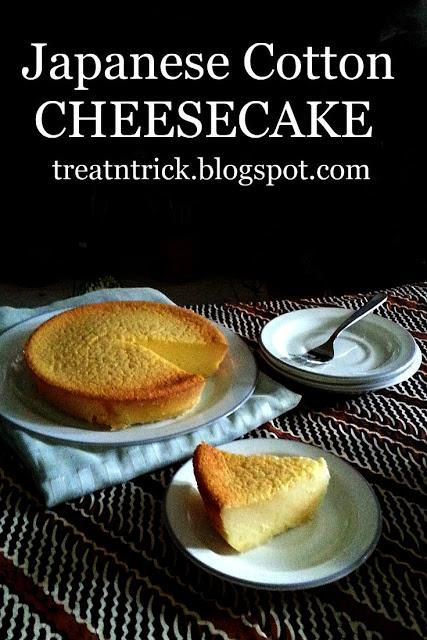 Japanese Cotton Cheesecake Recipe @ treatntrick.blogspot.com