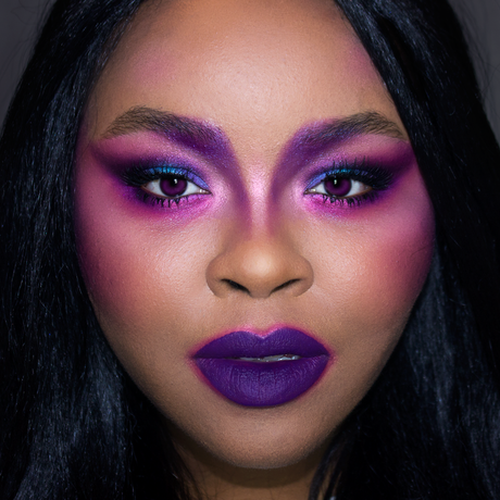 Dramatic Purple Makeup 