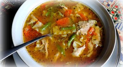 Basic Chicken Stock &Chicken; Noodle Soup