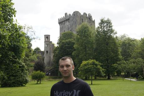 Standing in front of the castle at Blarney Ireland