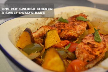 ﻿One-Pot Spanish Chicken & Sweet Potato Bake