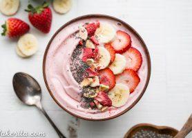 Strawberry Banana Smoothie Bowl