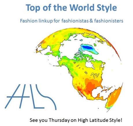 #linkup #fashionlinkup #over40fashion | Top of the World Style linkup party logo | High Latitude Style | http://www.highlatitudestyle.com