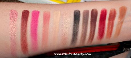Huda Beauty Rose Gold Eyeshadow Palette Swatches