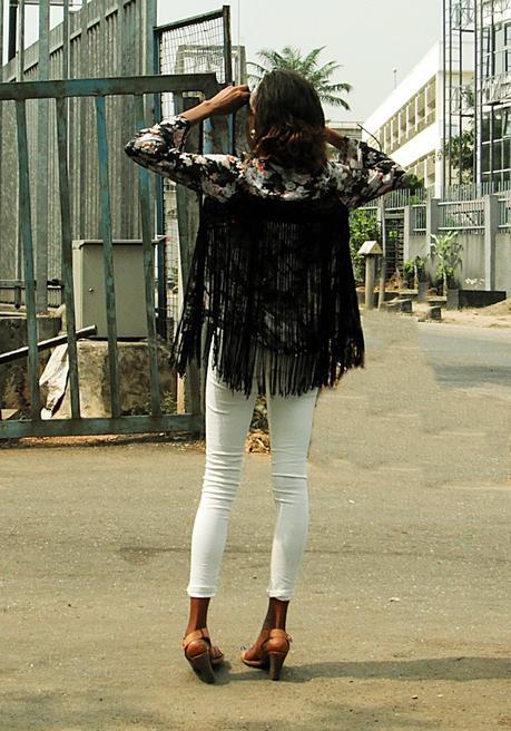 Weekend Style // Fringe Chiffon Jacket