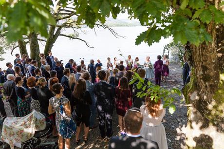 Wedding ceremony by Derwentwater lake