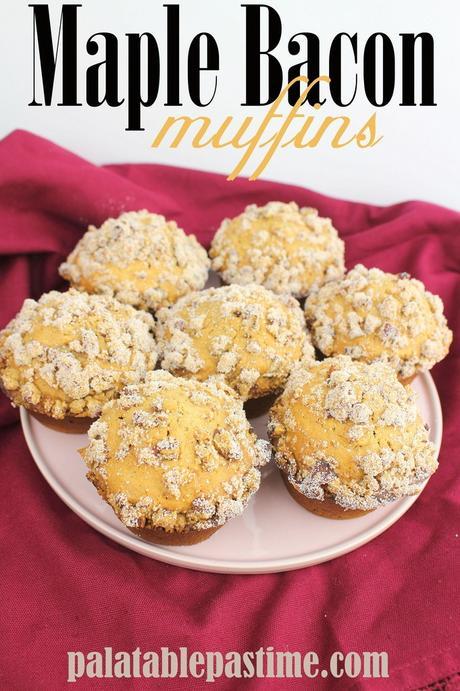Maple Bacon Muffins #MuffinMonday Maple Bacon Muffins