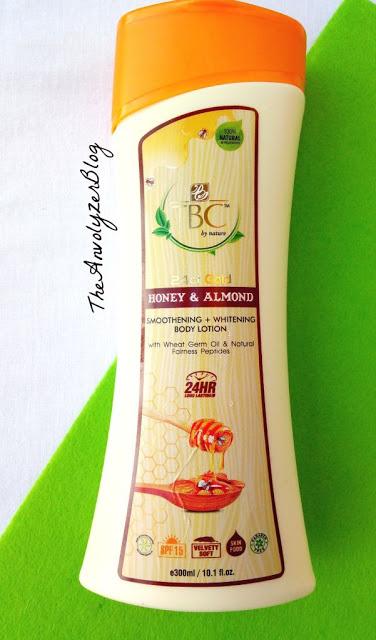 Review of 24ct Gold Honey & Almond Smoothening and Whitening Body Lotion By TBC By Nature