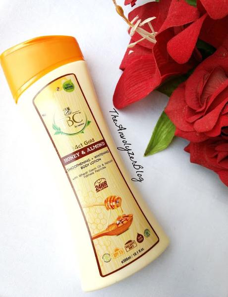 Review of 24ct Gold Honey & Almond Smoothening and Whitening Body Lotion By TBC By Nature
