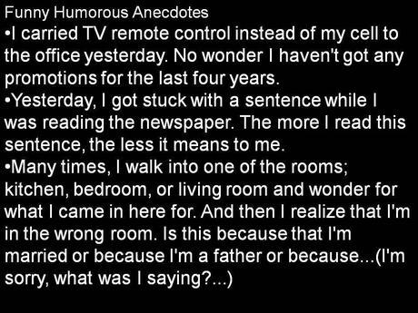List of Funny Humorous Anecdotes Examples