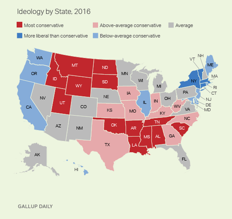Political Ideology In The 50 States