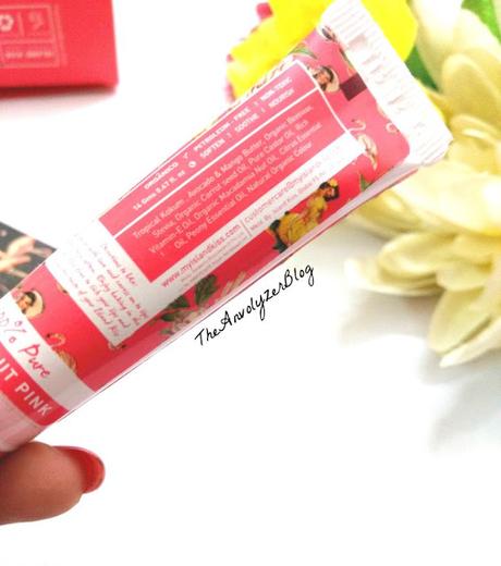 Review : Lip Moisturiser Stains by Island Kiss - Flamingo Pink and Peonies, Black Rose and Grenade Rouge