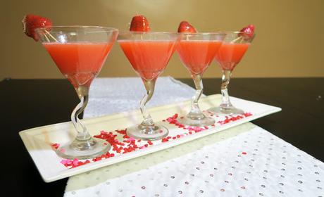 Candied Strawberry Martini