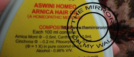 Ashwini Homeo Arnica Hair Oil Review