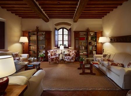 Le Fontanelle Hotel blends ancient medieval charm with traditional Tuscan landscapes