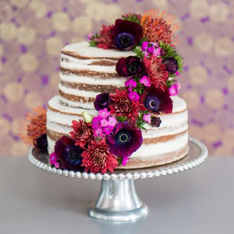 Naked Wedding Cake By Flour(ish) Bakery Boston