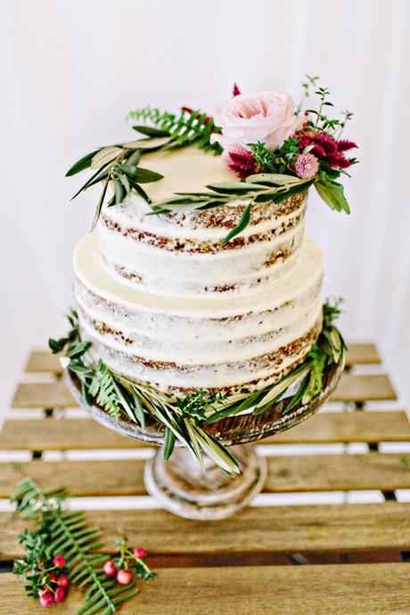 Naked Wedding Cake By Mayflour Confections Boston