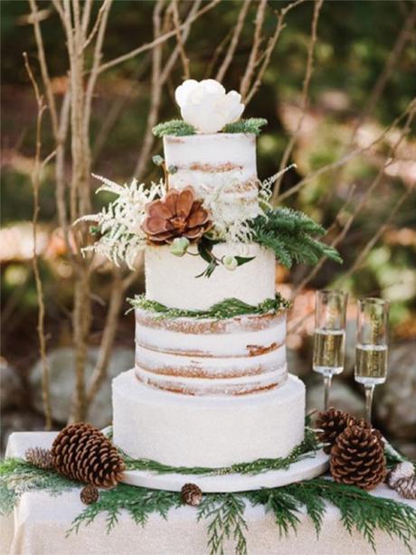 Naked Wedding Cake By Sweet Indulgences Boston