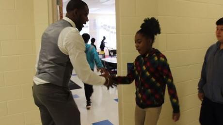 When Your Teacher Is Dope You Get Customized Handshakes To Start Class