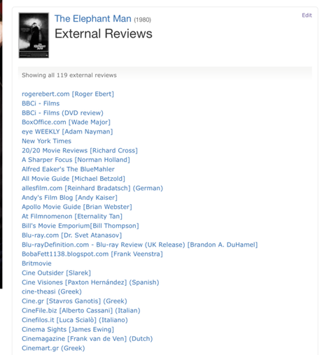 Film Blogging Tips – IMDb External Reviews