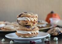 Pumpkin Spice Cookie Sandwiches with Cream Cheese Filling