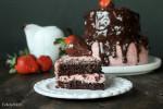 Mini Chocolate Strawberry Layer Cake