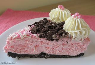Strawberry Milkshake Oreo Cheesecake