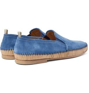 Slipped And Shirred: Officine Creative Maurice Shirred Suede Loafers