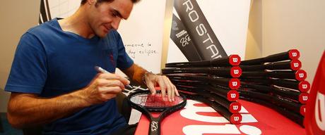 Roger Federer To Auction Off 18 Autographed Commemorative ProStaff RF 97 Rackets