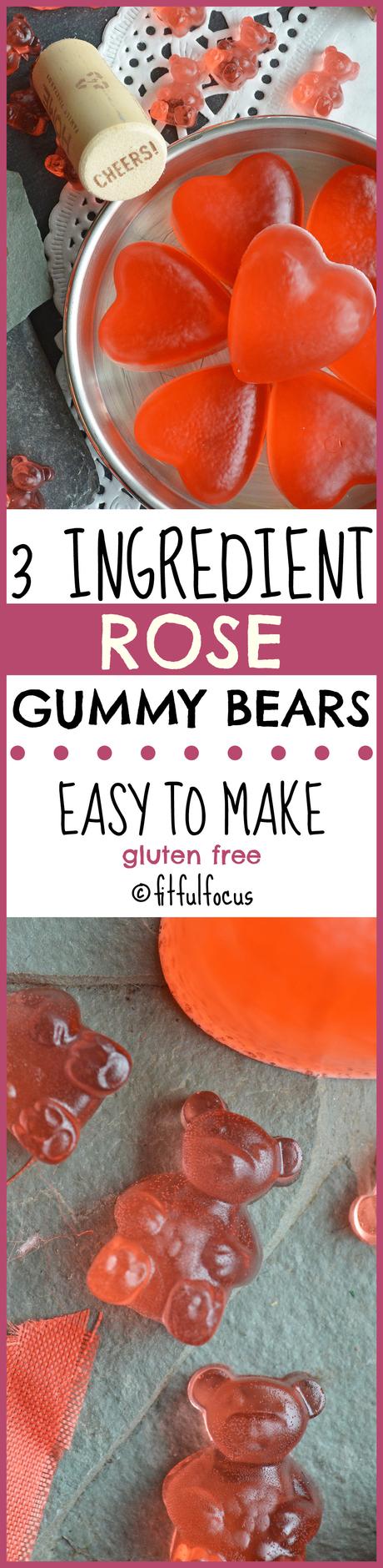 3 Ingredient Rosé Gummy Bears (gluten free)
