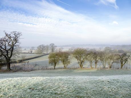 Pintails and People - A frosty view out over the Ouse Valley in Old Wolverton