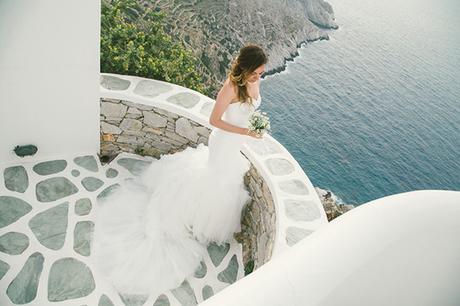 Rustic chic wedding in Folegandros | Ivana & Cale