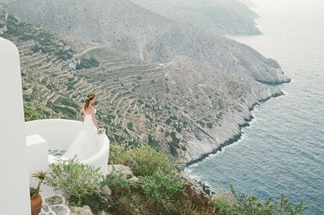 Rustic chic wedding in Folegandros | Ivana & Cale