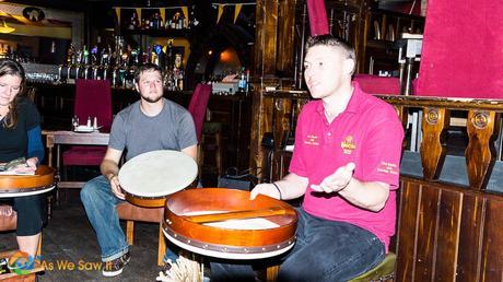 Things to do in Kilkenny: Learn to play the traditional Irish drum from a master bodhran player.