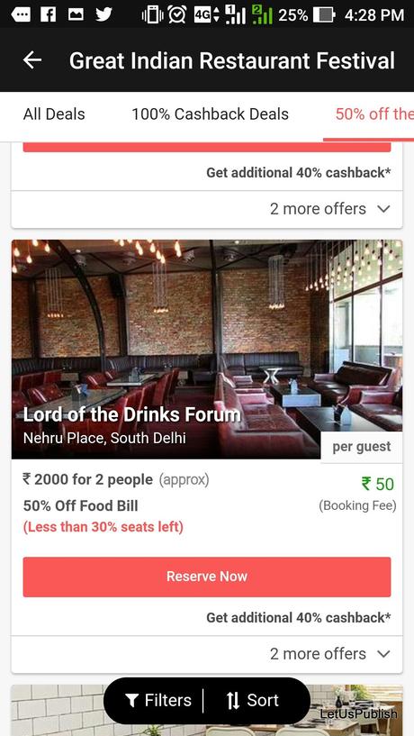 How I Got 50% Discount at Lord Of The Drinks with DineOut