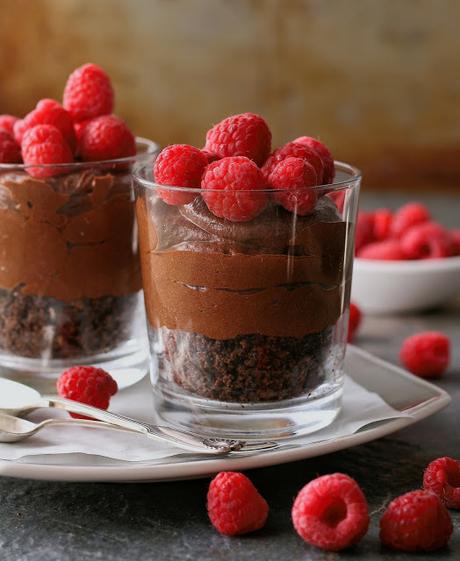 Chocolate and Kahlua Mousse Cups