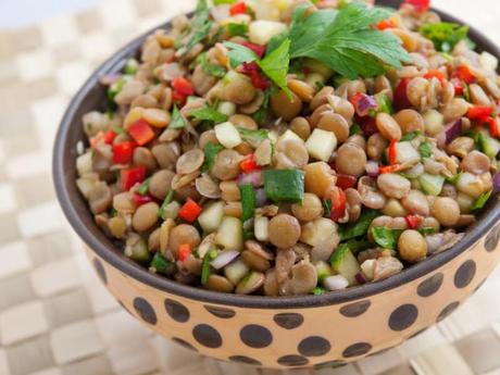 Simple and Fast Lentil and Feta Salad