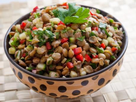 Simple and Fast Lentil and Feta Salad