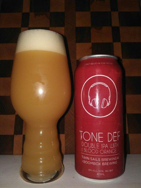 Tone Def Double IPA with Blood Orange – Twin Sails Brewing (Boombox Brewing)
