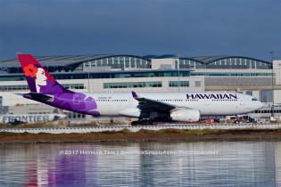 SFO, airliners, N393HA - Airbus A330-243 - Hawaiian Airlines