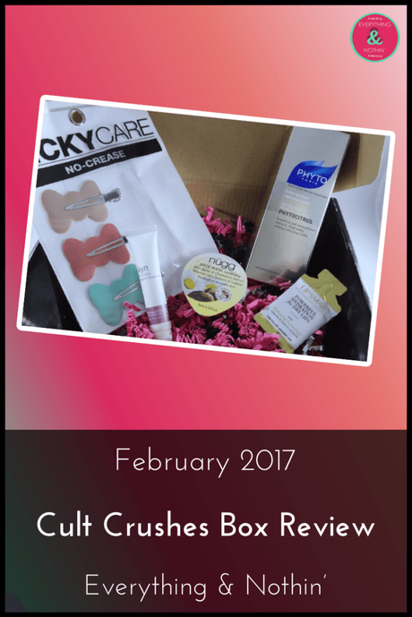 February 2017 Cult Crushes Box Review