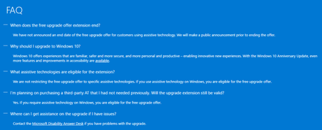 Windows 10 Free upgrade  FAQ's