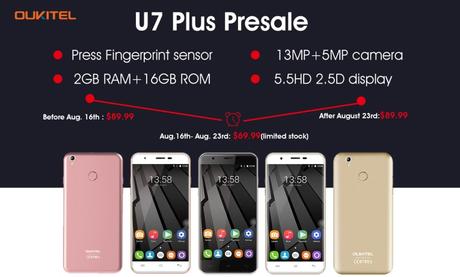 OUKITEL U7 plus Presale