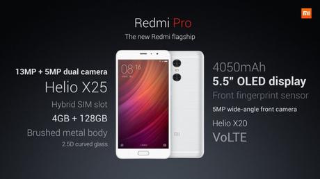 Redmi Pro Specifications