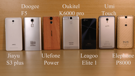 7 popular mid range smartphones